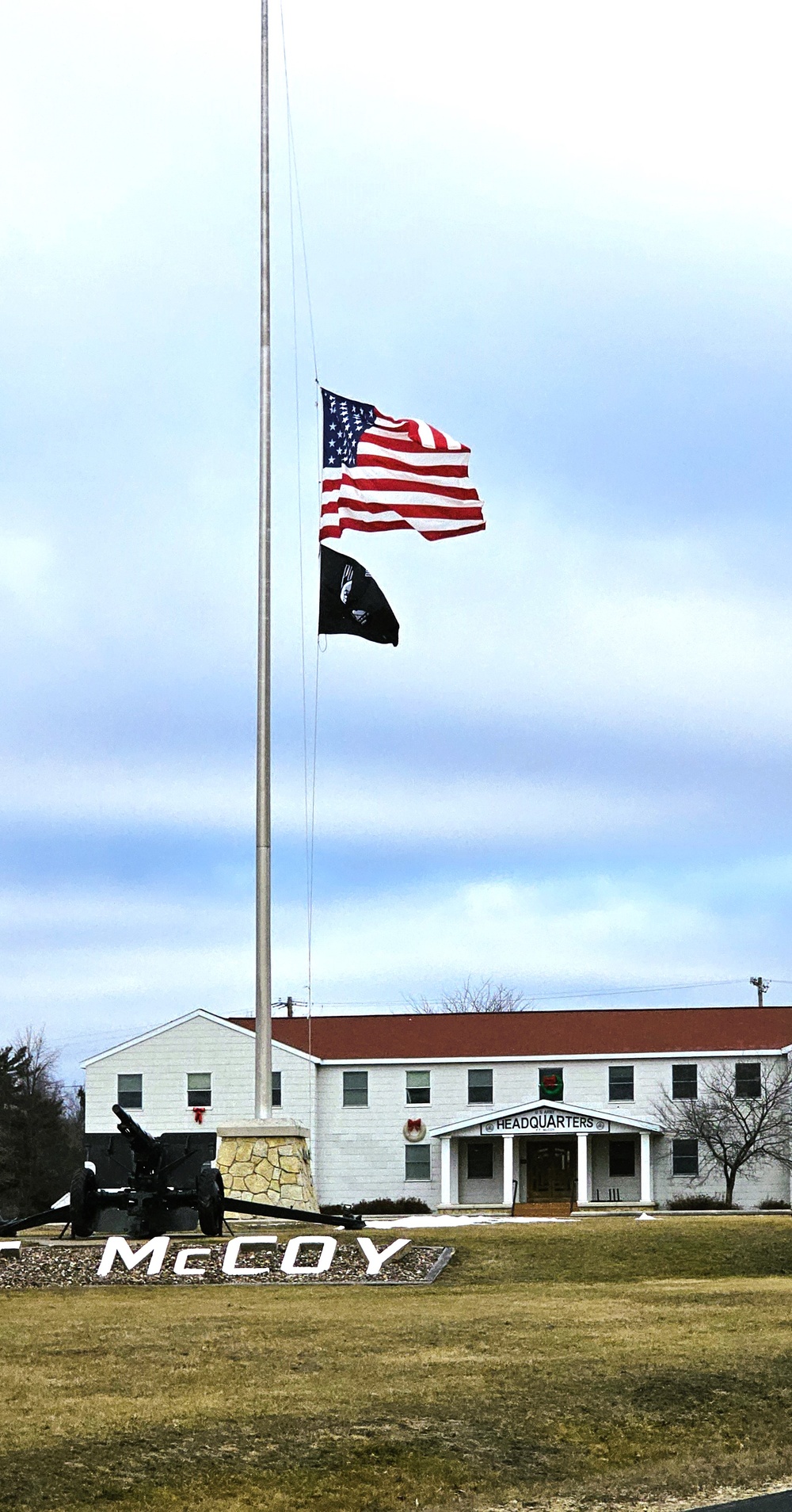 Fort McCoy remembers President Carter with flag at half-staff