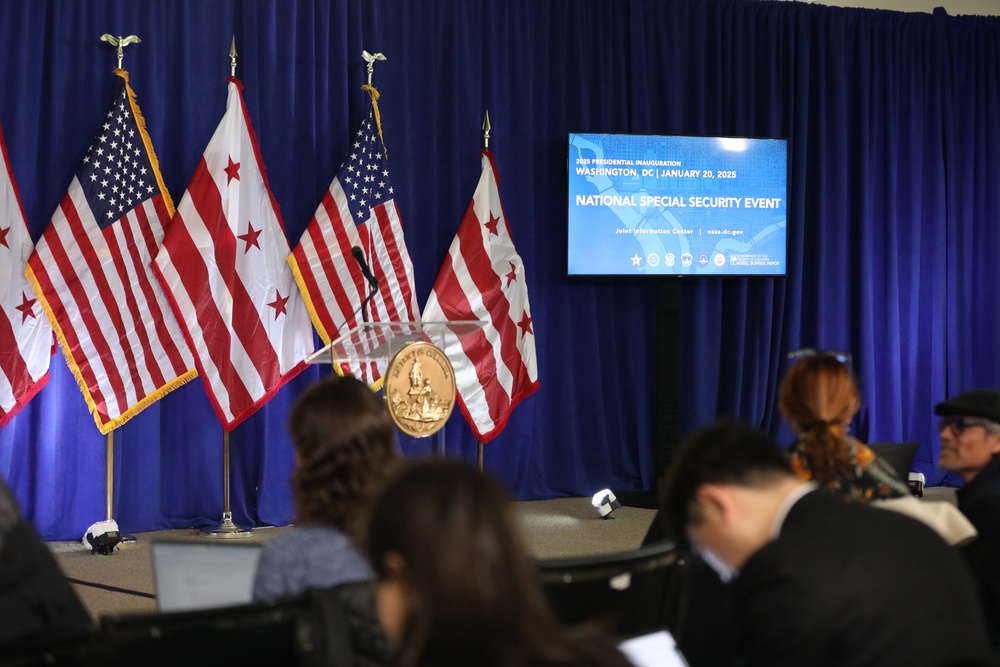 D.C. National Guard joins Mayor Bowser and partners during 60th Presidential Inauguration press conference