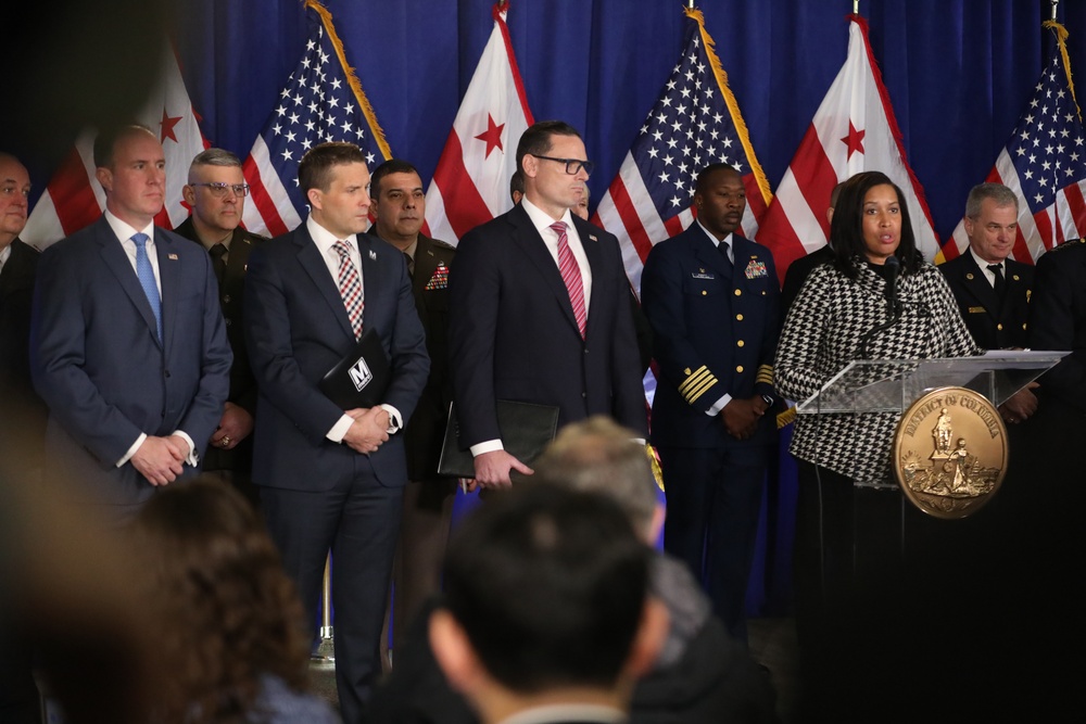 D.C. National Guard joins Mayor Bowser and partners during 60th Presidential Inauguration press conference