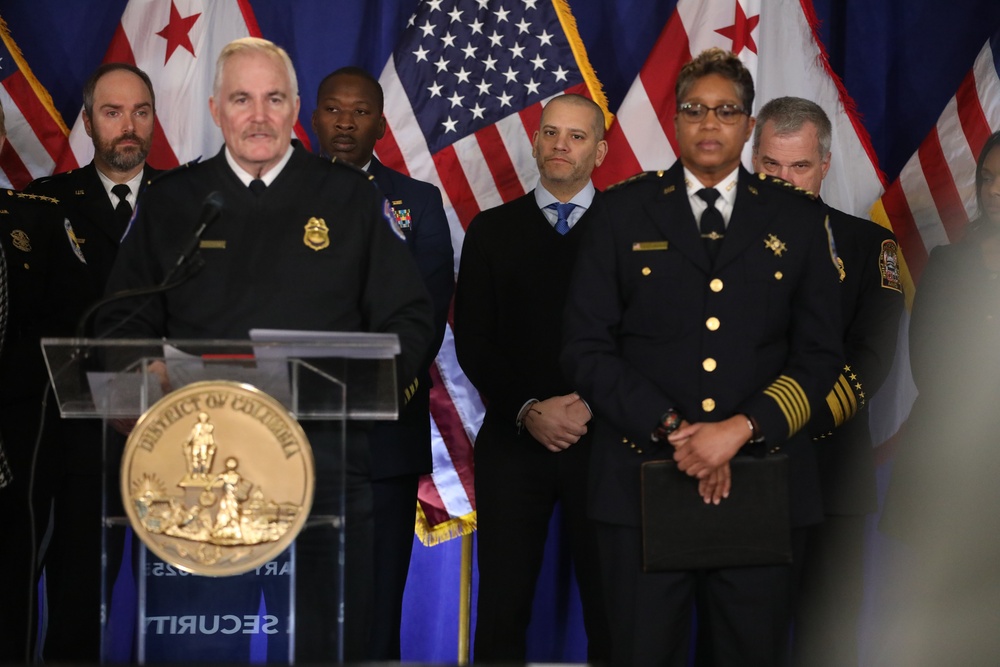 D.C. National Guard joins Mayor Bowser and partners during 60th Presidential Inauguration press conference