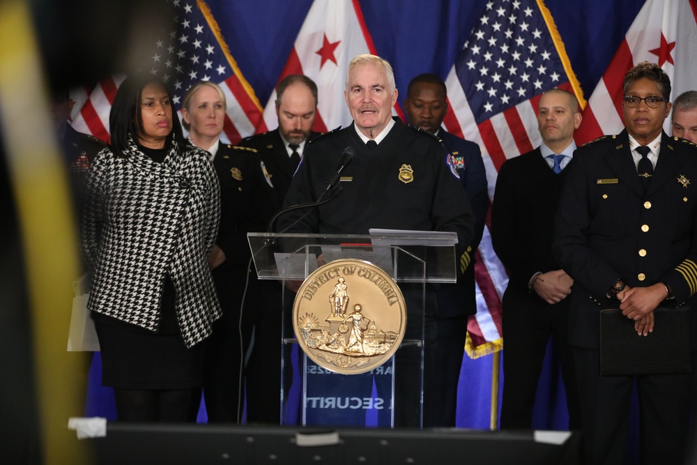 D.C. National Guard joins Mayor Bowser and partners during 60th Presidential Inauguration press conference