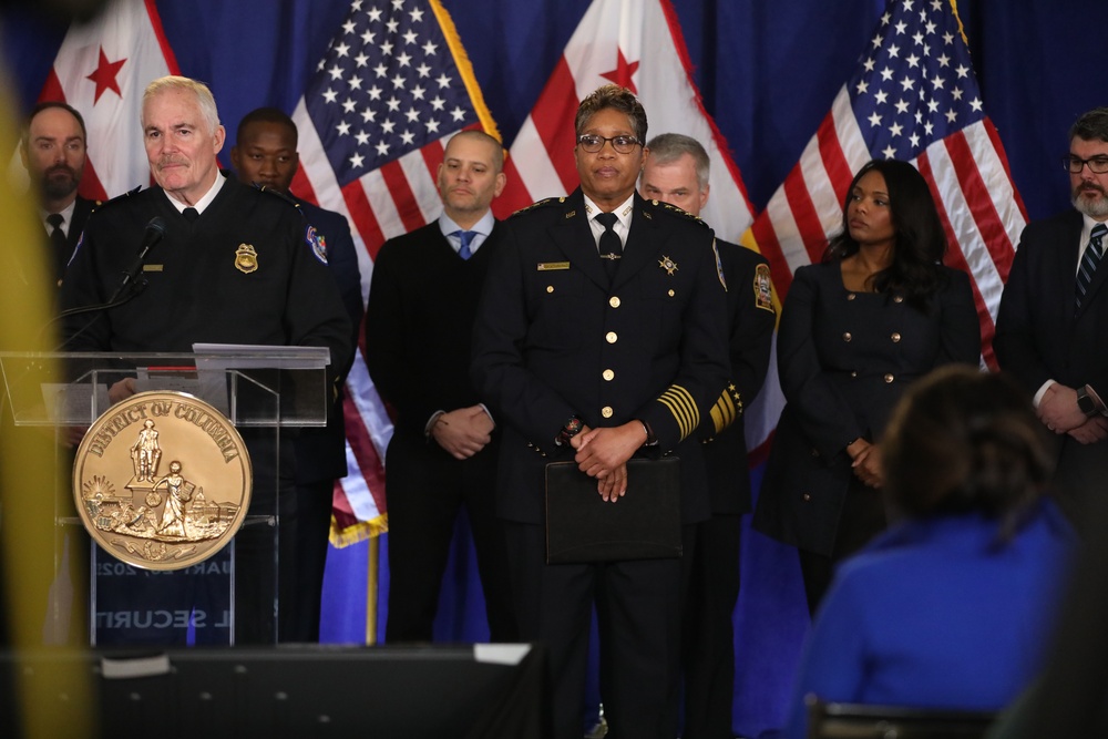 D.C. National Guard joins Mayor Bowser and partners during 60th Presidential Inauguration press conference