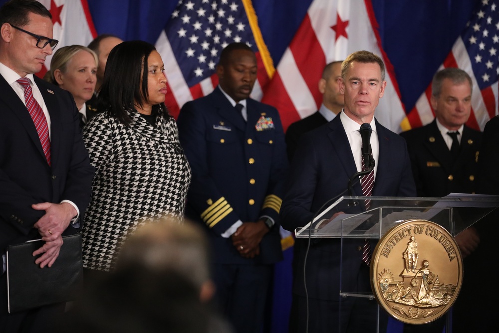 D.C. National Guard joins Mayor Bowser and partners during 60th Presidential Inauguration press conference