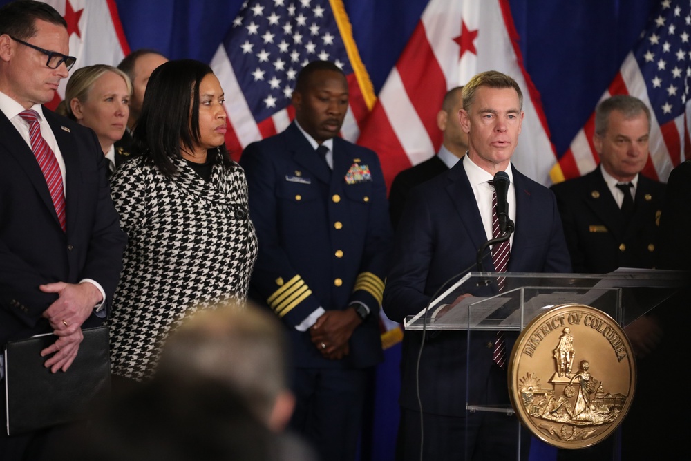 D.C. National Guard joins Mayor Bowser and partners during 60th Presidential Inauguration press conference