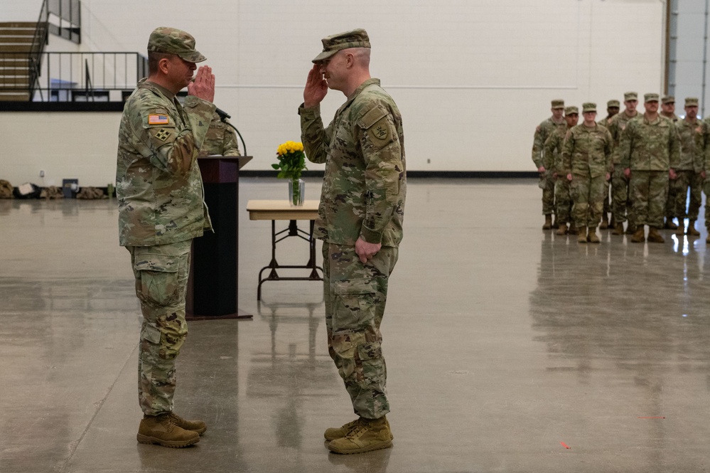 Brothers Exchange Command of 817th Engineer Company