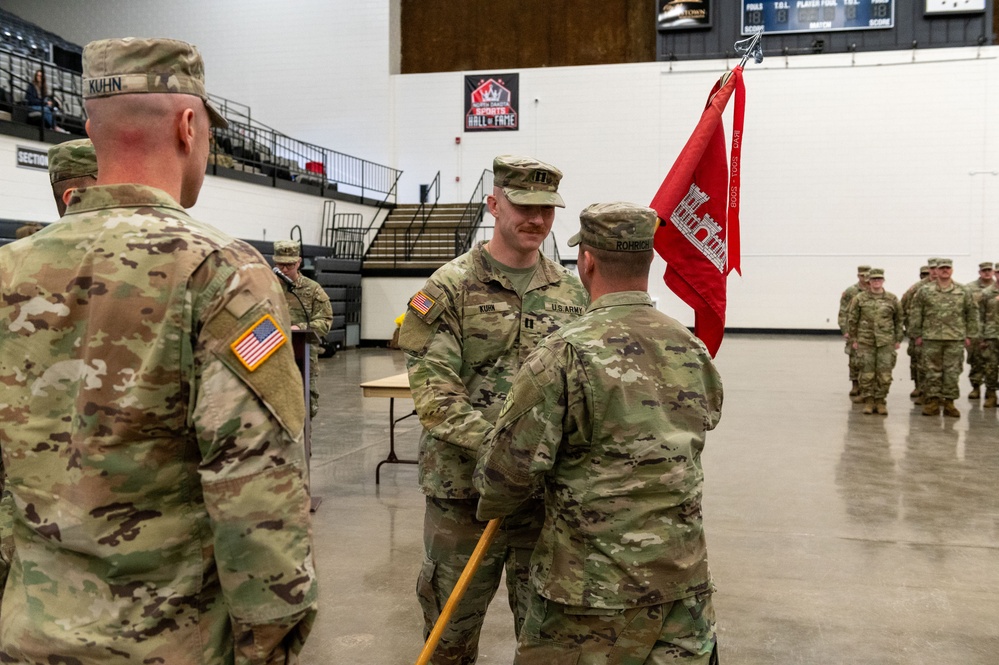 Brothers Exchange Command of 817th Engineer Company