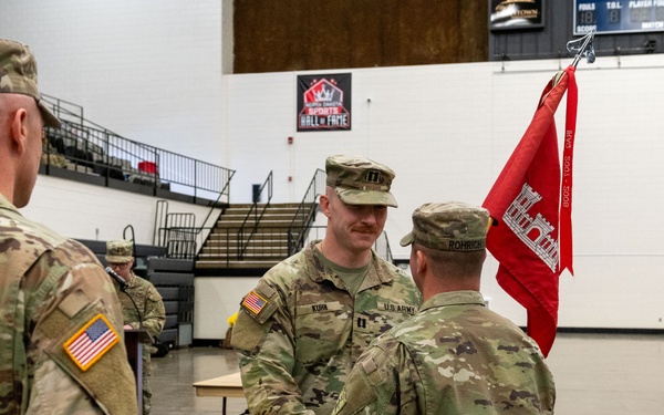 Brothers Exchange Command of 817th Engineer Company