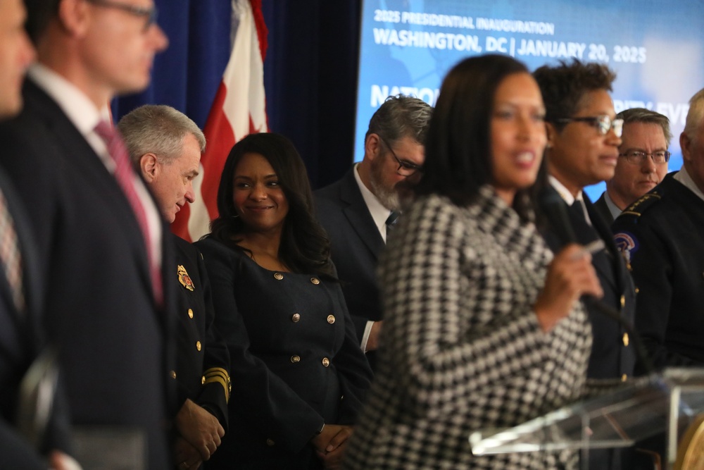 D.C. National Guard joins Mayor Bowser and partners during 60th Presidential Inauguration press conference