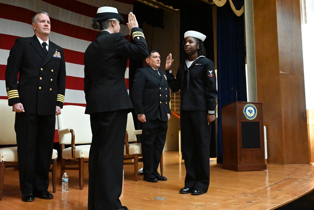 Hospital Corpsman Third Class Precious Cooper Re-Enlistment