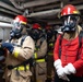 USCGC Polar Star (WAGB 10) crewmembers conduct damage control training in McMurdo Sound during Operation Deep Freeze