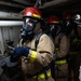 USCGC Polar Star (WAGB 10) crewmembers conduct damage control training in McMurdo Sound during Operation Deep Freeze