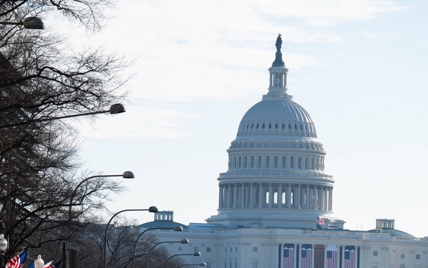 Service members rehearse for inauguration