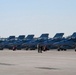 30 F/A-18 Super Hornets from Naval Air Station Oceana staged at Naval Air Station Jacksonville for a flyover honoring former U.S. President Jimmy Carter.