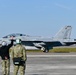 30 F/A-18 Super Hornets from Naval Air Station Oceana staged at Naval Air Station Jacksonville for a flyover honoring former U.S. President Jimmy Carter.