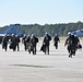 30 F/A-18 Super Hornets from Naval Air Station Oceana staged at Naval Air Station Jacksonville for a flyover honoring former U.S. President Jimmy Carter.