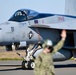 F/A-18 Super Hornets from Naval Air Station Oceana were staged at Naval Air Station Jacksonville for a flyover honoring former U.S. President Jimmy Carter