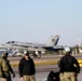 30 F/A-18 Super Hornets from Naval Air Station Oceana were staged at Naval Air Station Jacksonville for a flyover honoring former U.S. President Jimmy Carter.