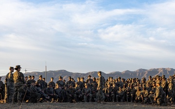 1st MLG Leadership recognizes Marines during Steel Knight 24