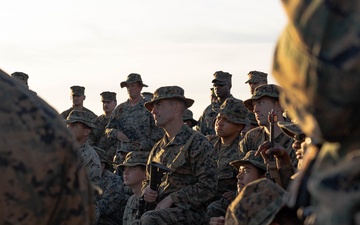 1st MLG Leadership recognizes Marines during Steel Knight 24