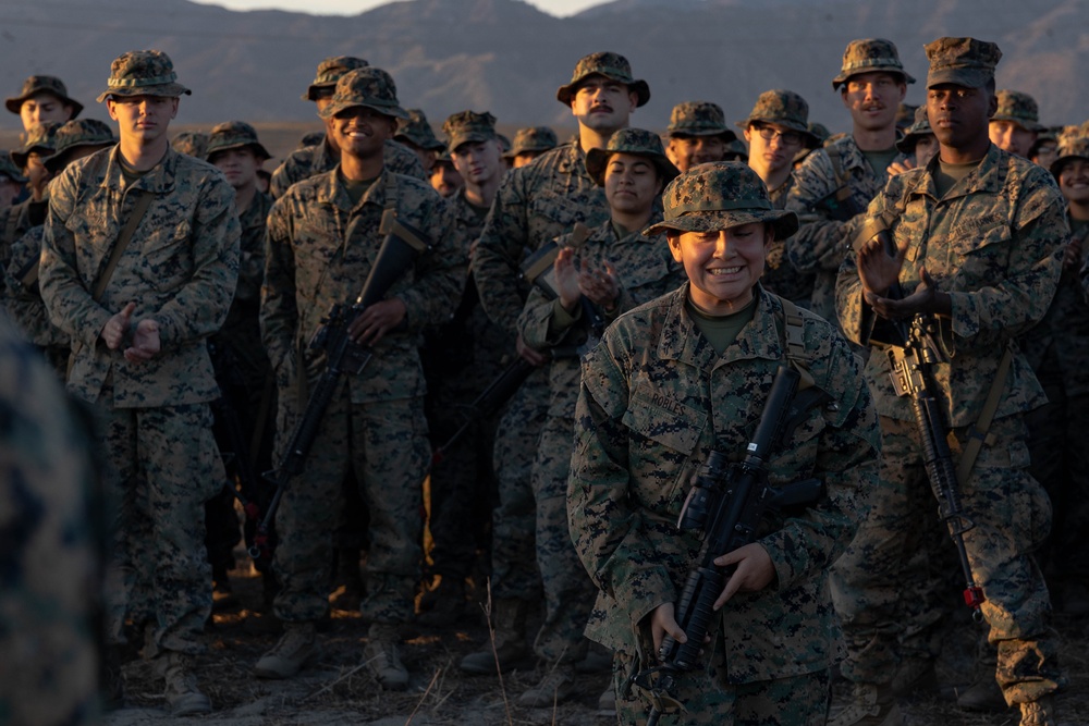 1st MLG Leadership recognizes Marines during Steel Knight 24