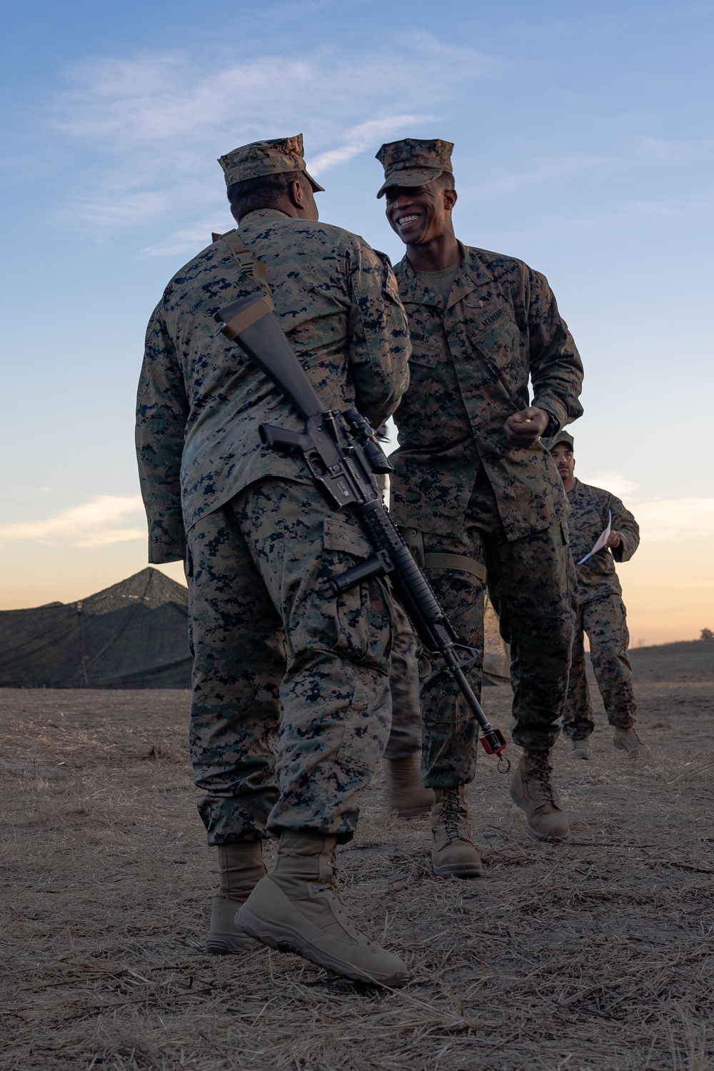 1st MLG Leadership recognizes Marines during Steel Knight 24