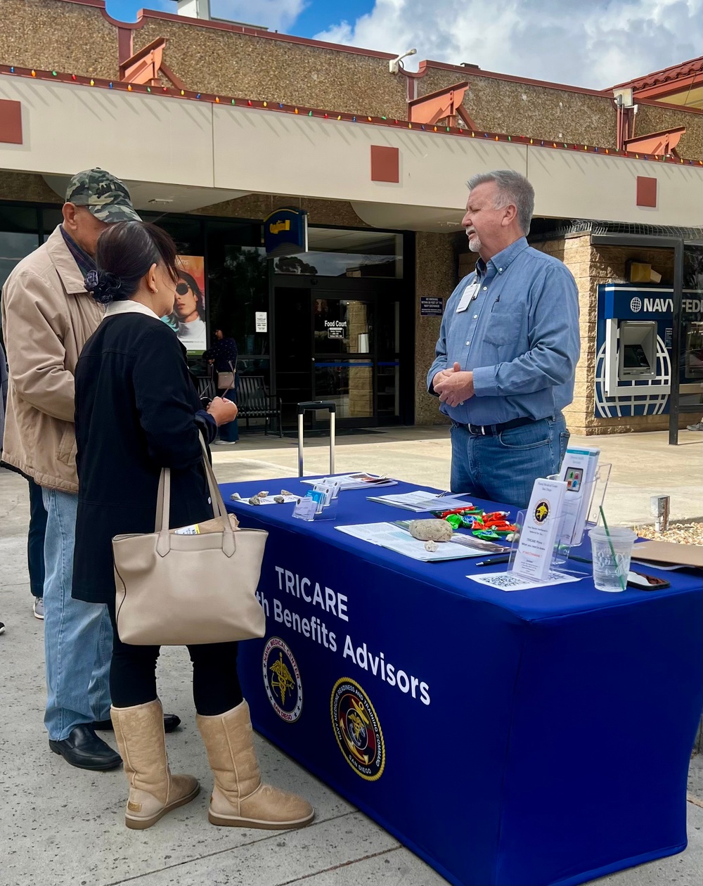 NMCSD representatives informing beneficiaries about TriWest transition