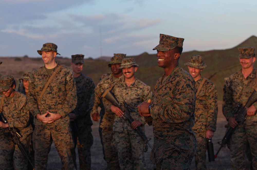 1st MLG Leadership recognizes Marines during Steel Knight 24