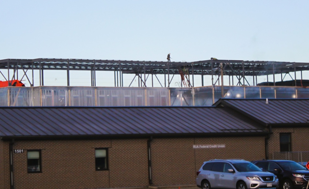 January 2025 barracks construction operations for East Barracks Project at Fort McCoy