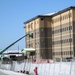 January 2025 barracks construction operations for South Barracks Project at Fort McCoy