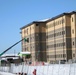 January 2025 barracks construction operations for South Barracks Project at Fort McCoy