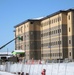 January 2025 barracks construction operations for South Barracks Project at Fort McCoy