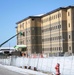 January 2025 barracks construction operations for South Barracks Project at Fort McCoy