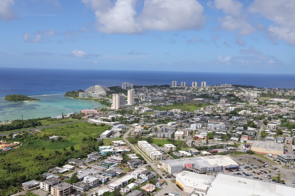 Aerial View Of Tamuning, Guam