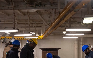 Sea and Anchor Detail aboard USS America (LHA 6)