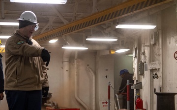 Sea and Anchor Detail aboard USS America (LHA 6)