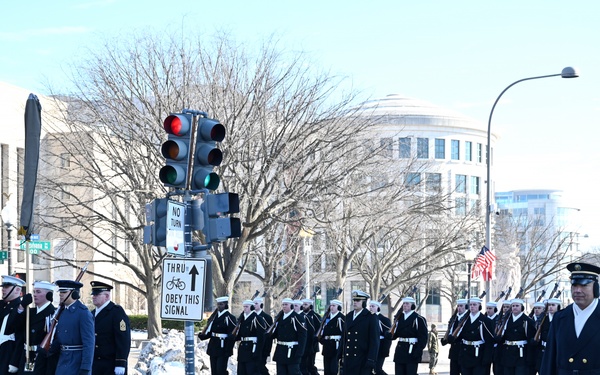 Service members rehearse for inauguration