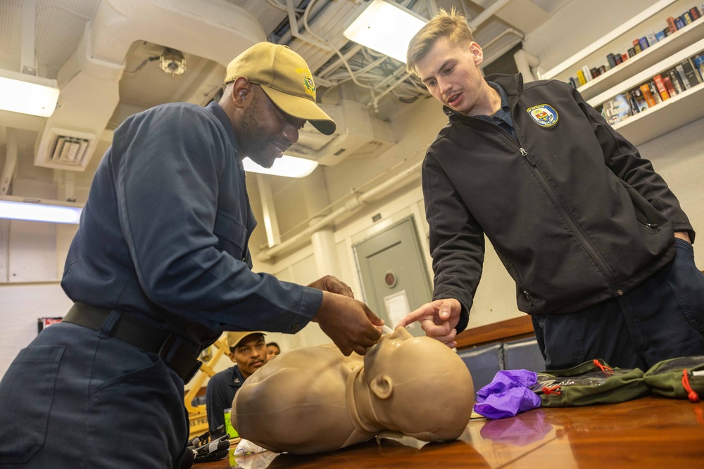 USS Preble (DDG 88) Medical Training