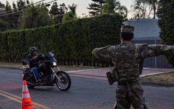 California Army National Guard maintain traffic control points during LA Wildfires