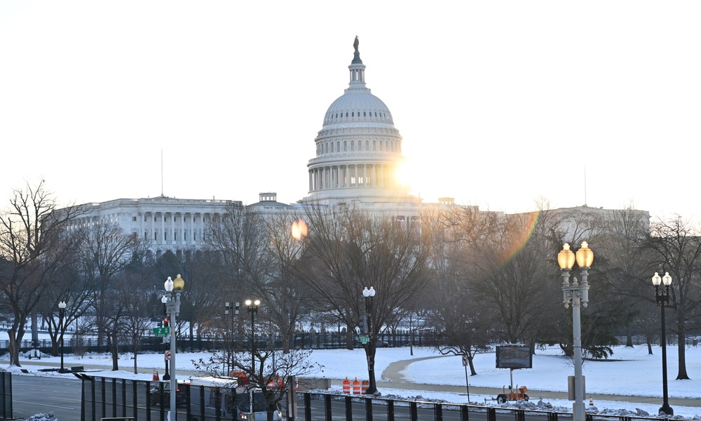 U.S. Capitol hosts rehearsal for inauguration