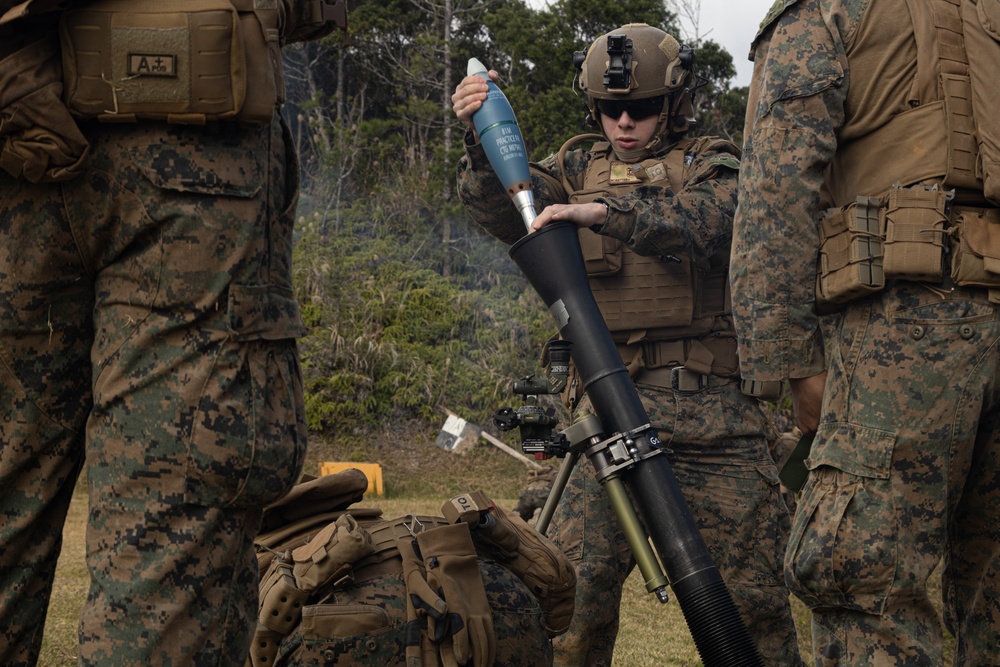 31st MEU | BLT 2/4 conducts live-fire Mortar Shoot