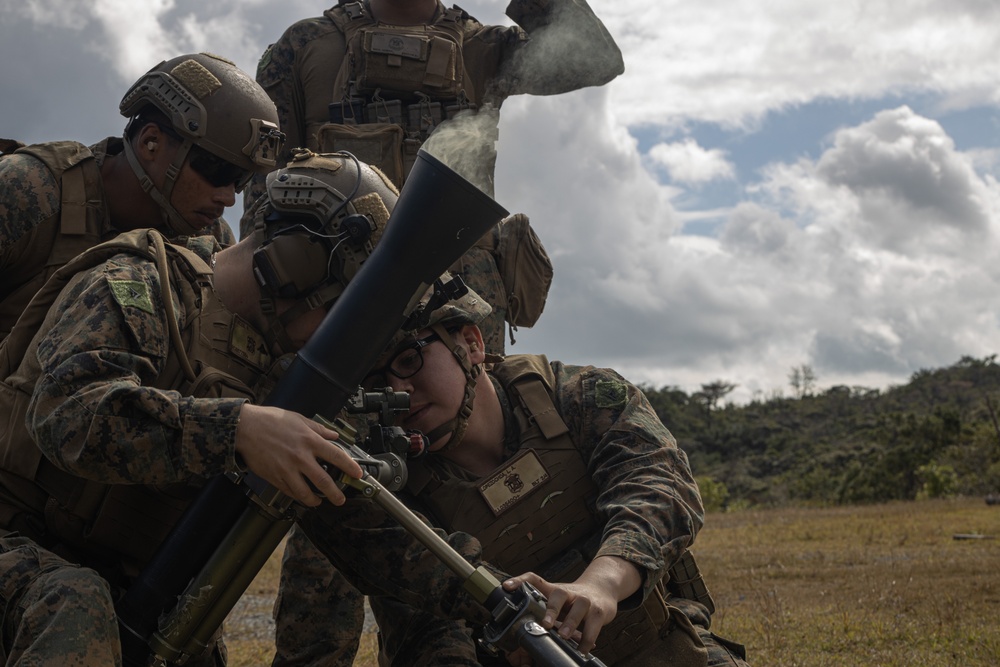 31st MEU | BLT 2/4 conducts live-fire Mortar Shoot