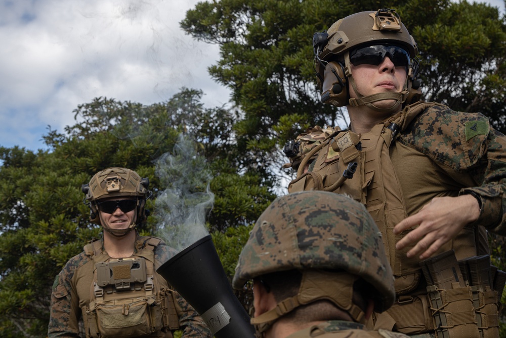 31st MEU | BLT 2/4 conducts live-fire Mortar Shoot