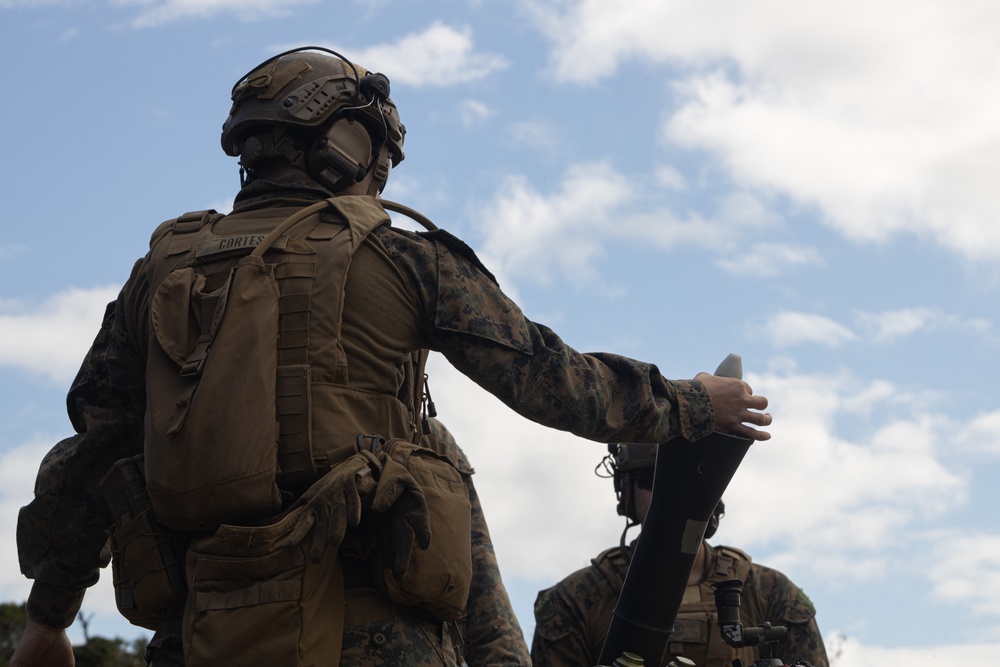 31st MEU | BLT 2/4 conducts live-fire Mortar Shoot