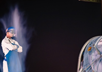 Keeping it cool: 379th ELRS cryogenics technicians