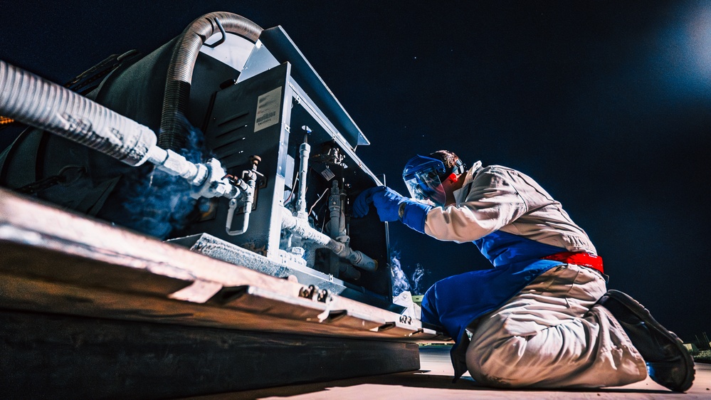 Keeping it cool: 379th ELRS cryogenics technicians