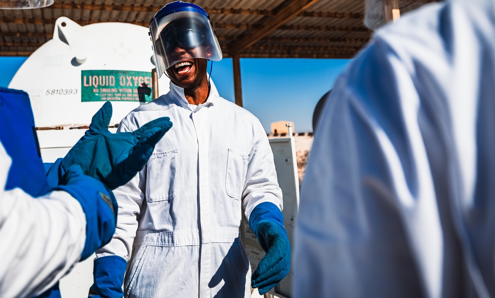 Keeping it cool: 379th ELRS cryogenics technicians