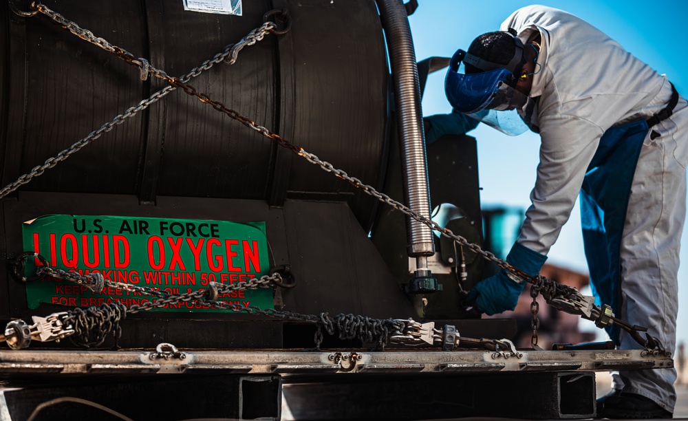 Keeping it cool: 379th ELRS cryogenics technicians