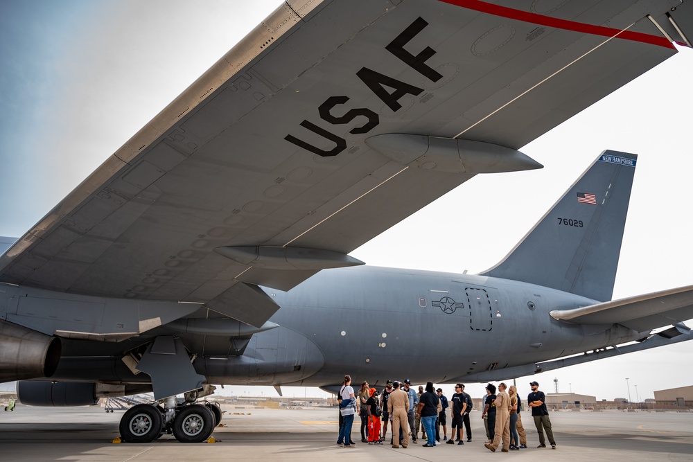 Coalition partners tour KC-46A static display