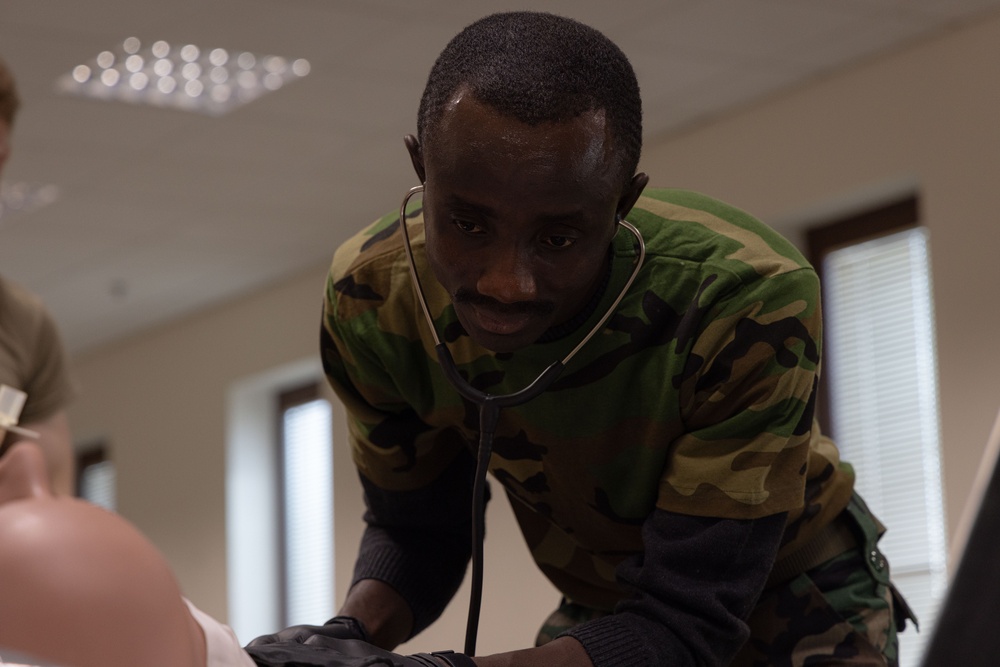 173rd Airborne Brigade and Ghanaian Medics Conduct Partnered Medical Care Training