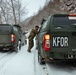 KFOR German and Latvian Soldiers conduct routine patrols in Mitrovica, Kosovo